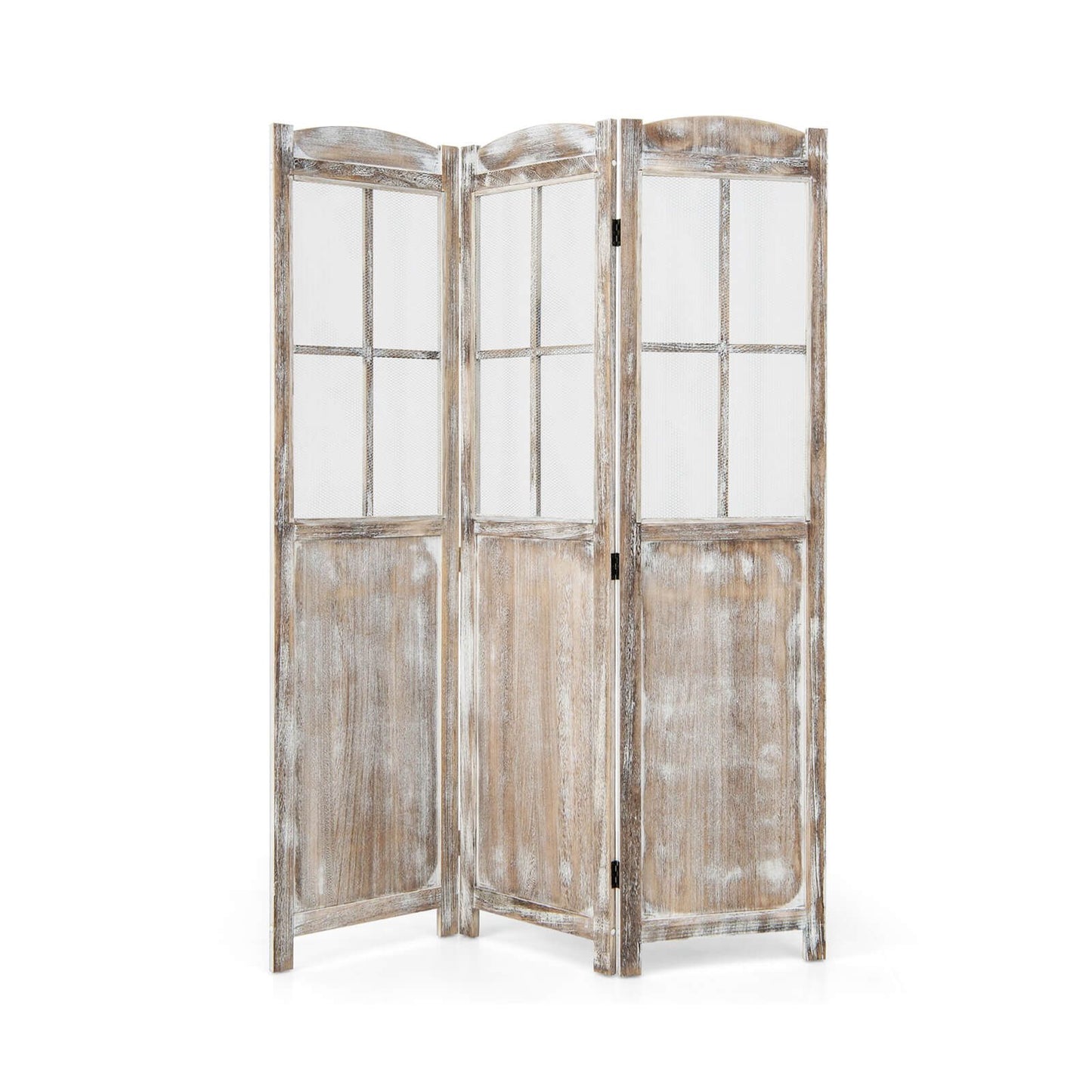 178 cm Retro 3-Panel Room Divider – Elegant Folding Privacy Screen