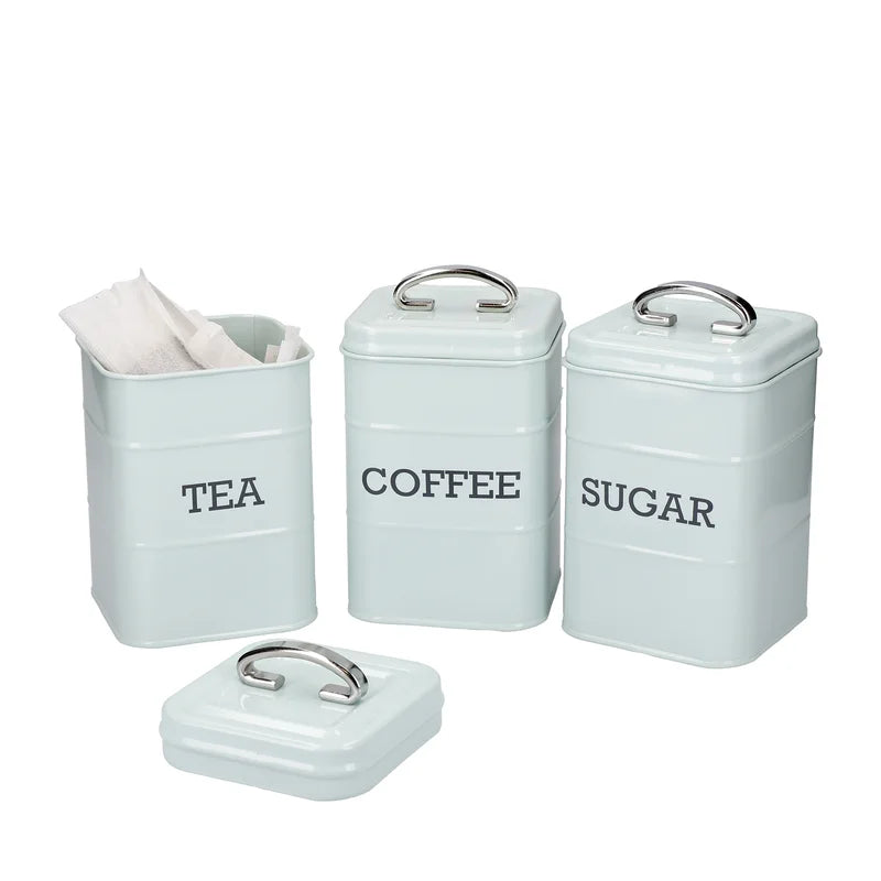 Living Nostalgia Coffee, Tea, and Sugar Canisters