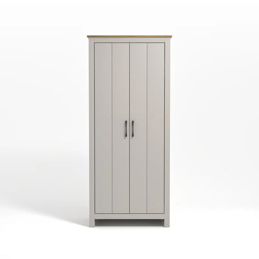 Limestone 2-Door Wardrobe – Stylish Manufactured Wood Storage Solution