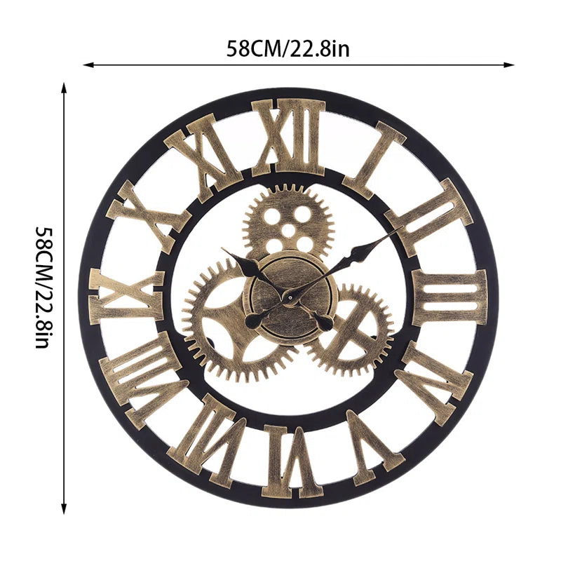 Abrahams Wall Clock – Elegant Manufactured Wood Construction