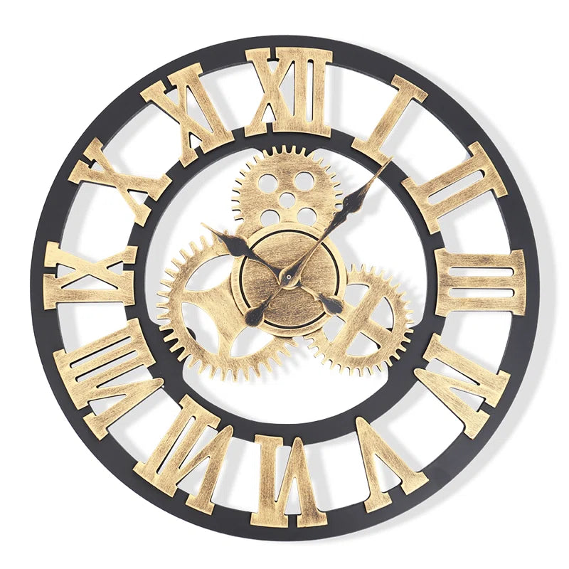 Abrahams Wall Clock – Elegant Manufactured Wood Construction