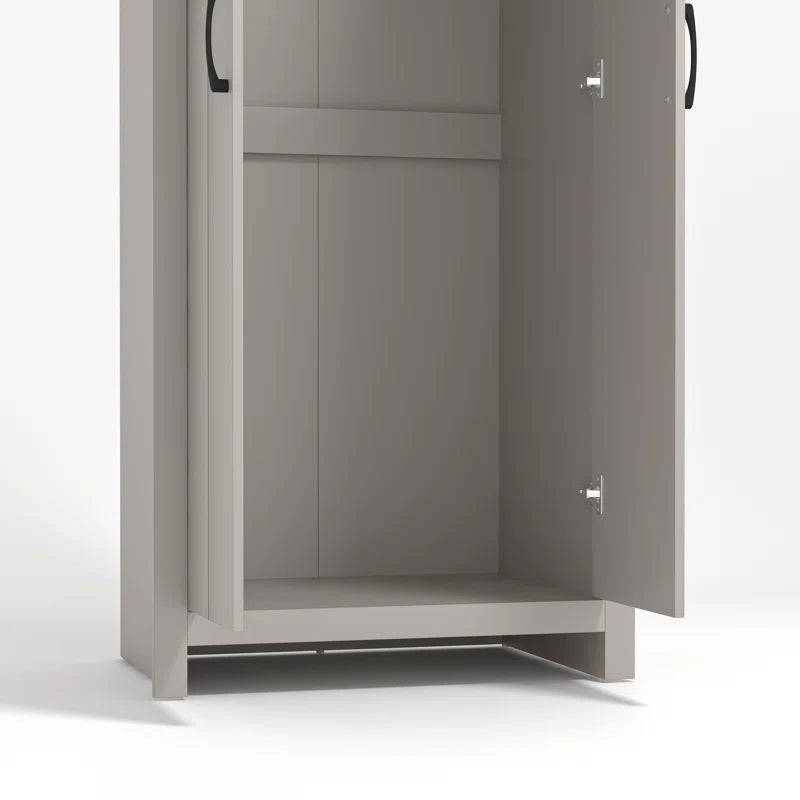 Limestone 2-Door Wardrobe – Stylish Manufactured Wood Storage Solution